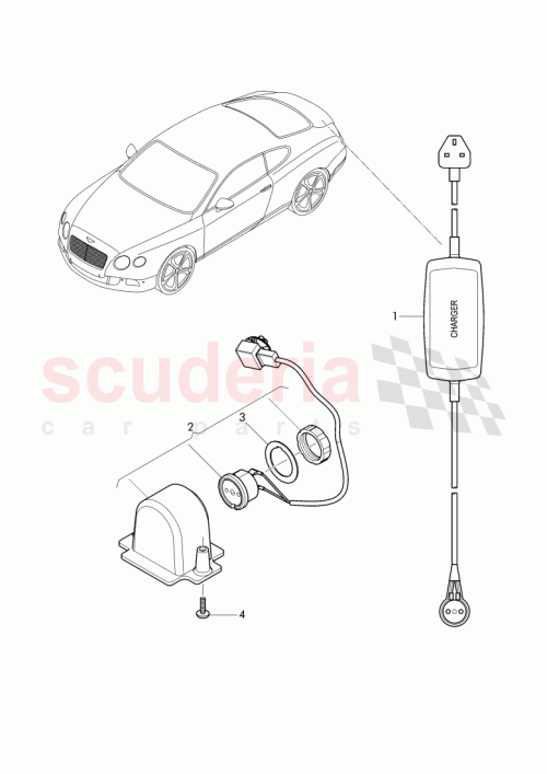 Part Diagram for Bentley 3W8827315C