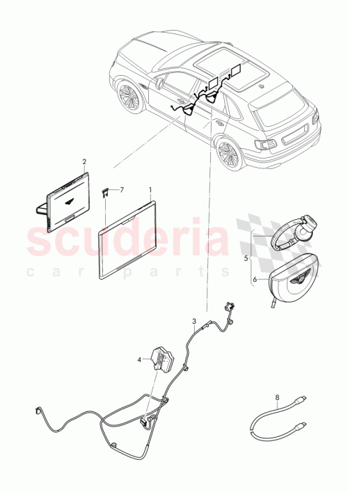 Part Diagram for Bentley 4M1 919 411 A