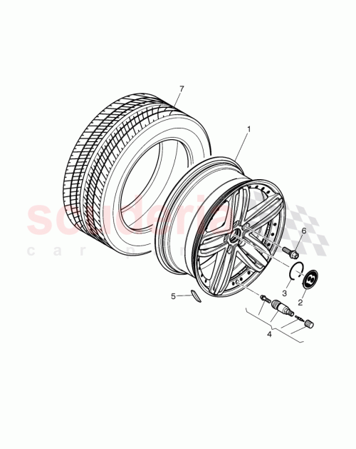 Part Diagram for Bentley 3Y0 601 025 AP