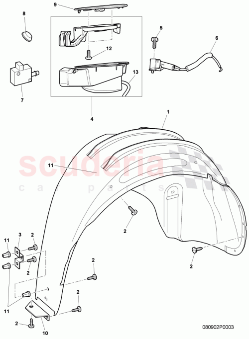 Part Diagram for Bentley 3W7810663
