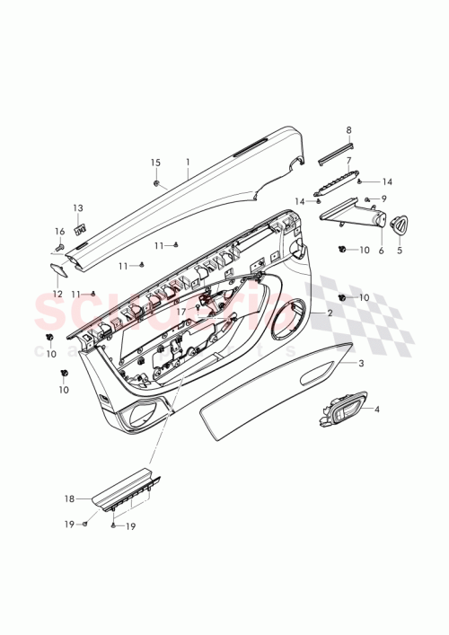 Part Diagram for Bentley 3W3 867 013 K