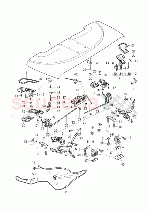 Part Diagram for Bentley 3W7871375