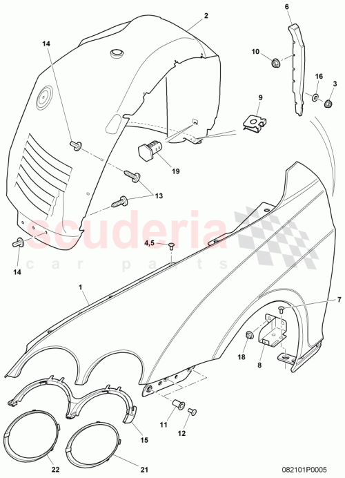 Part Diagram for Bentley 3W8807768D