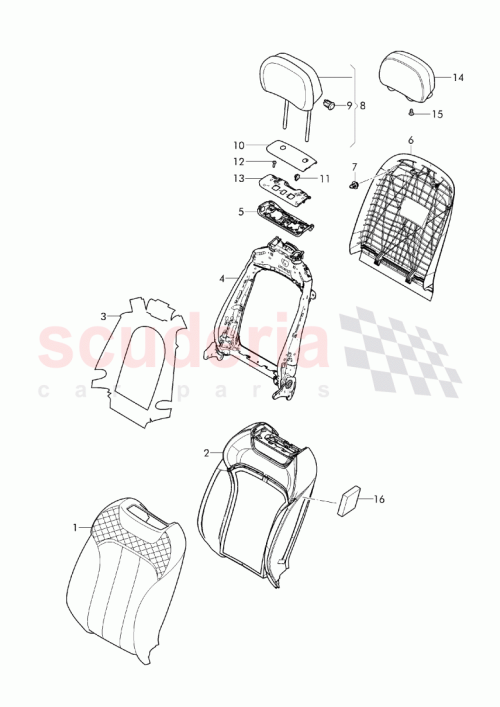 Part Diagram for Bentley 36A 867 711 B