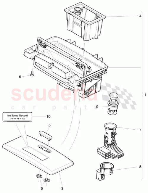 Part Diagram for Bentley 3W0863399