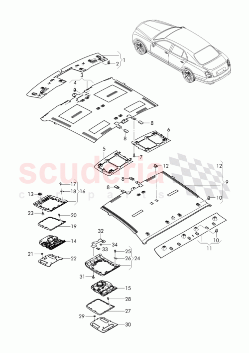 Part Diagram for Bentley 3Y5867329