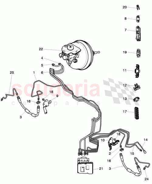 Part Diagram for Bentley 3W0611723B