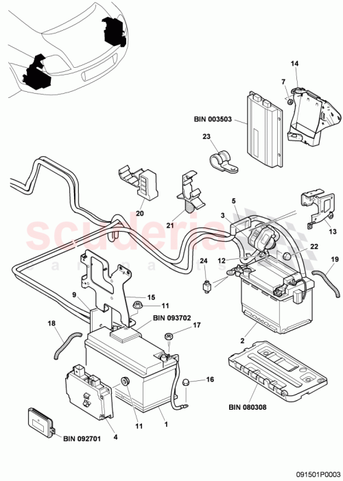 Part Diagram for Bentley 3W5907341D