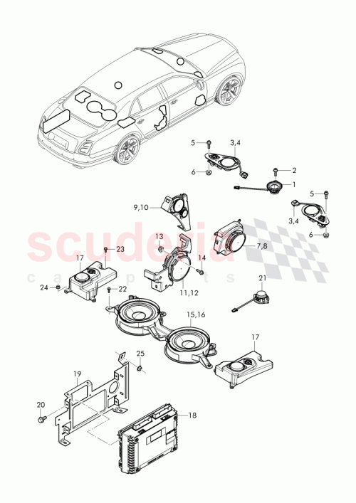 Part Diagram for Bentley 3Y0 035 535 C