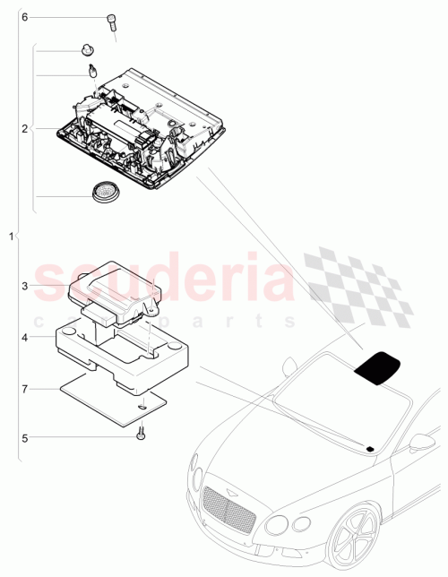 Part Diagram for Bentley JNV 907 410 J