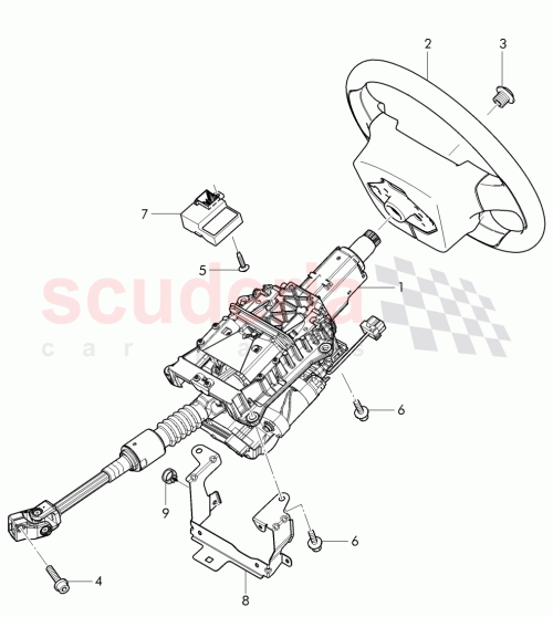 Part Diagram for Bentley 3W0419091H