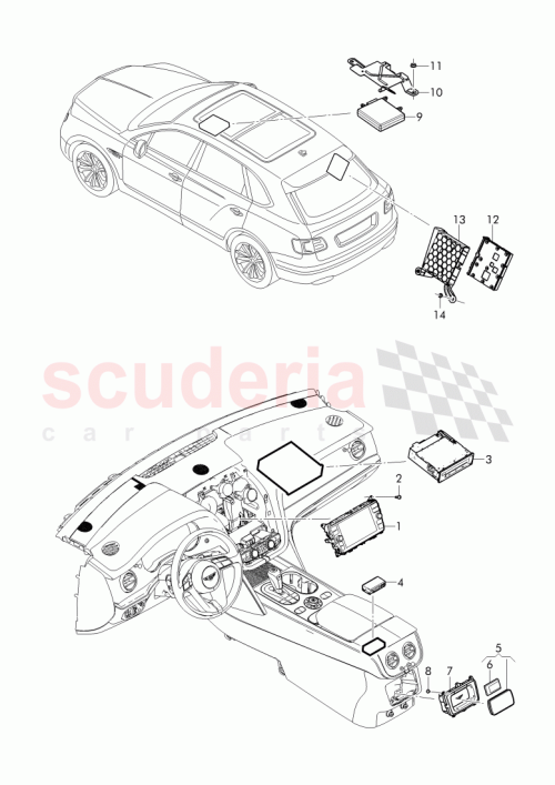 Part Diagram for Bentley 4M0 035 736 A