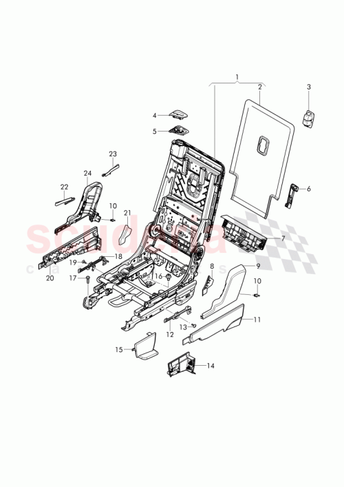 Part Diagram for Bentley 4M0 883 109 B