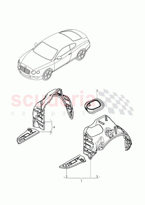 Part Diagram for Bentley 3W8809409B