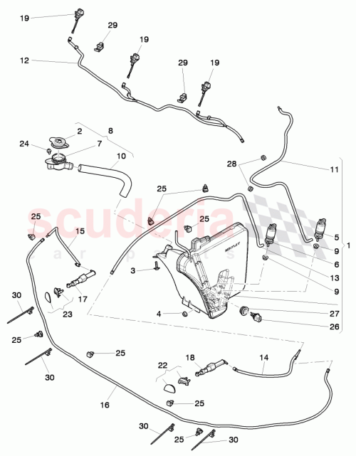 Part Diagram for Bentley 3Y0955449D