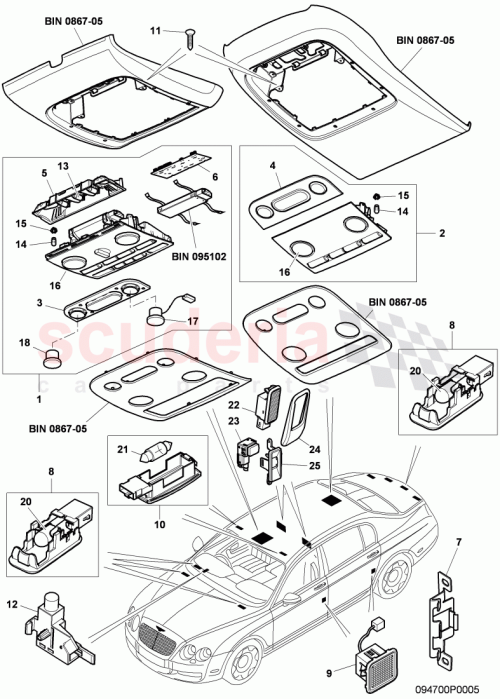 Part Diagram for Bentley 3B0947415B
