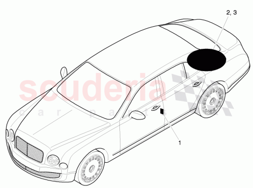 Part Diagram for Bentley 3Y0 010 000 AL