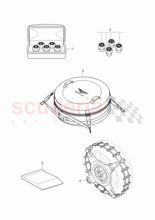 Part Diagram for Bentley JNV 018 927