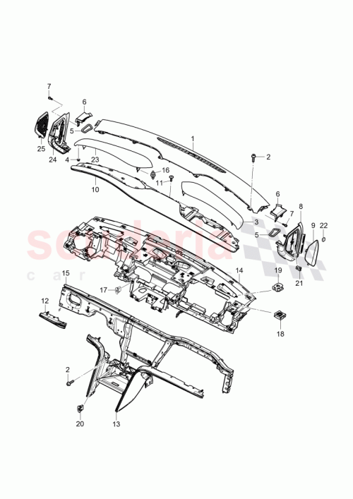 Part Diagram for Bentley 3Y2 858 049 A