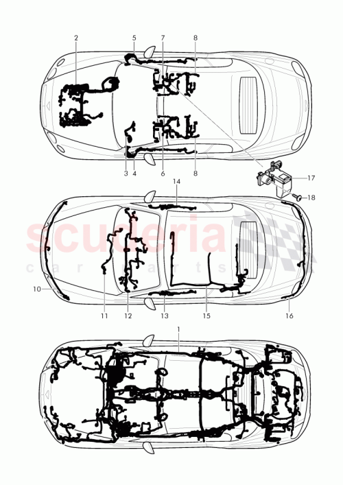 Part Diagram for Bentley 3W7 971 020 BA