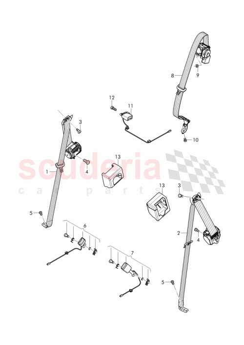 Part Diagram for Bentley 36A 857 740 F