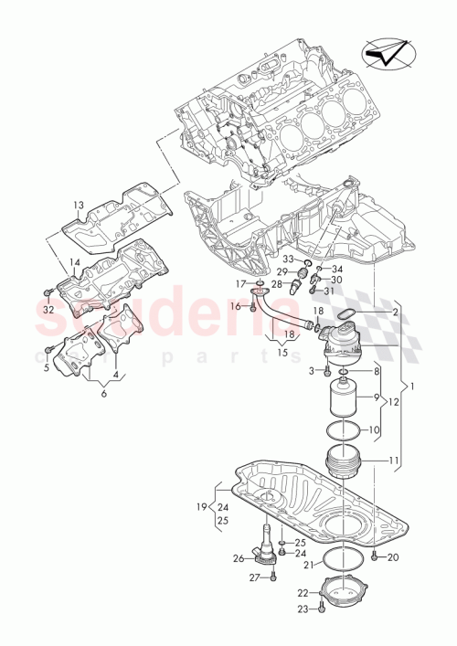 Part Diagram for Bentley 057 103 632 C
