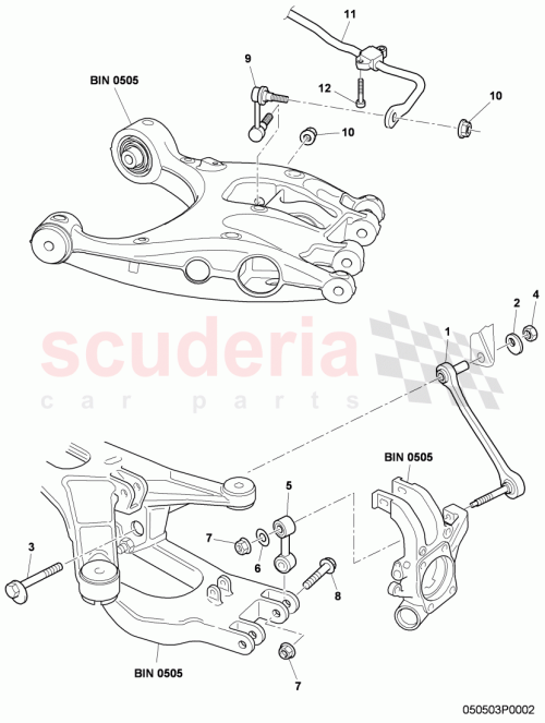Part Diagram for Bentley 3W7505465A