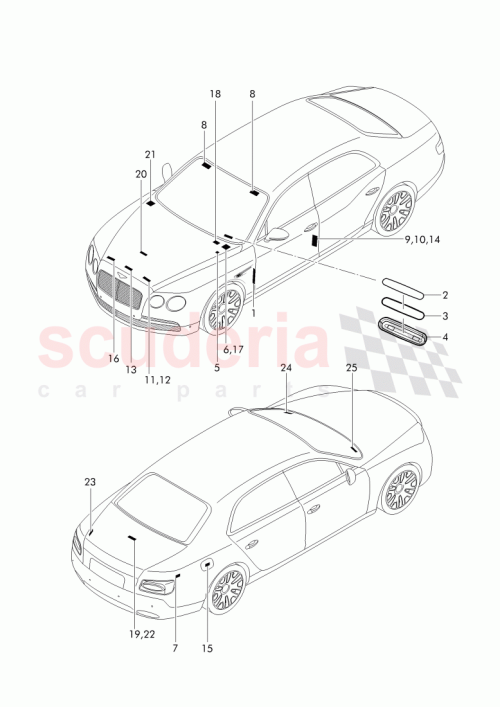 Part Diagram for Bentley 3W0 010 861 T