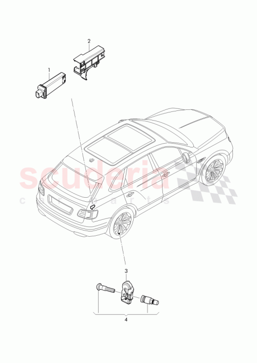 Part Diagram for Bentley 4M0 907 249 B