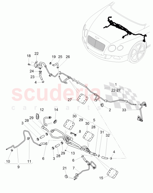 Part Diagram for Bentley 3W2 612 041 AP