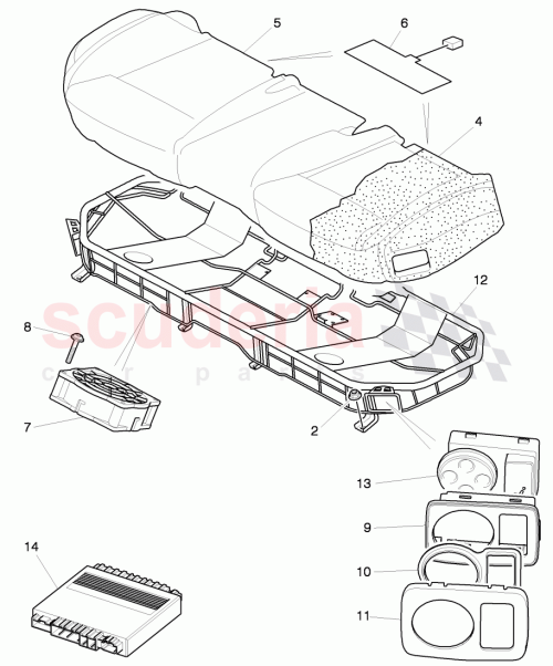 Part Diagram for Bentley 3W5885301E