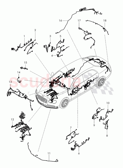 Part Diagram for Bentley 4W0 971 694 D