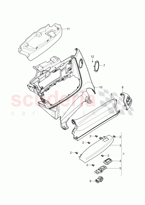 Part Diagram for Bentley 3W8867364