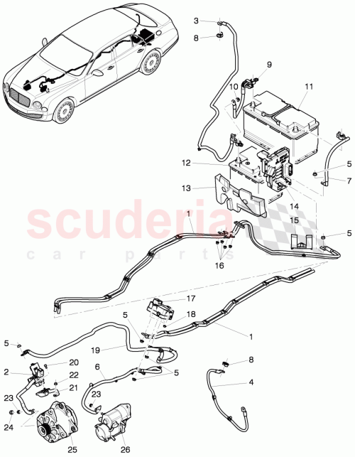 Part Diagram for Bentley 3Y0971225A
