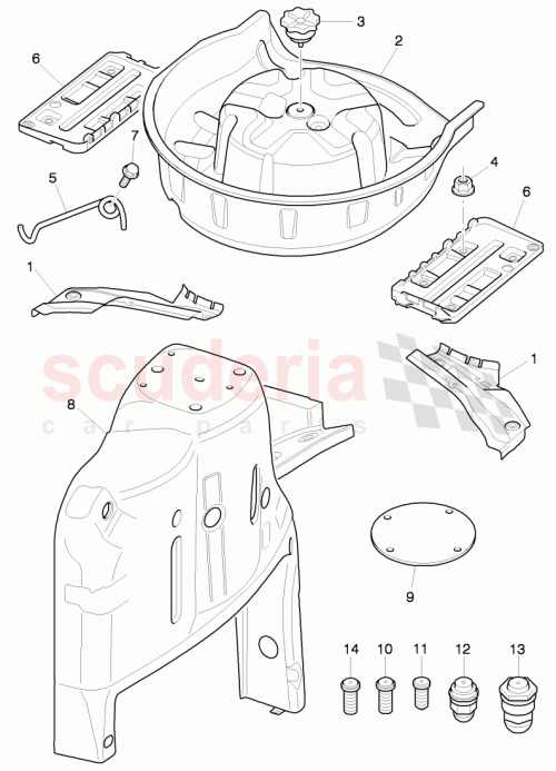 Part Diagram for Bentley 3W8810364D