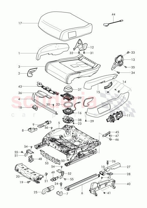 Part Diagram for Bentley 3W3 881 404 AK