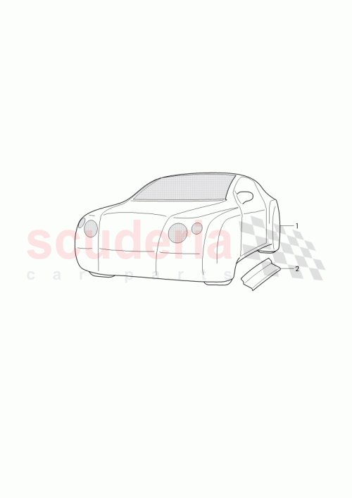 Part Diagram for Bentley 3W8 000 290 N