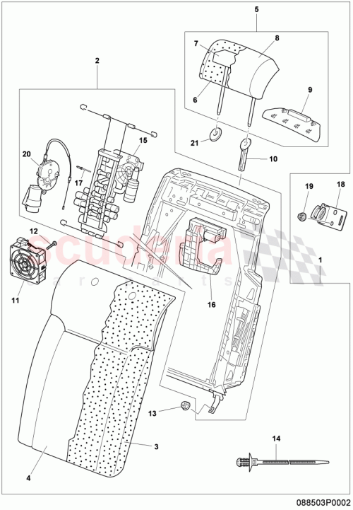 Part Diagram for Bentley 3D5885705BB