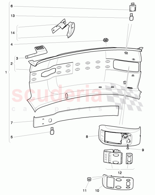 Part Diagram for Bentley 3W8867503AG