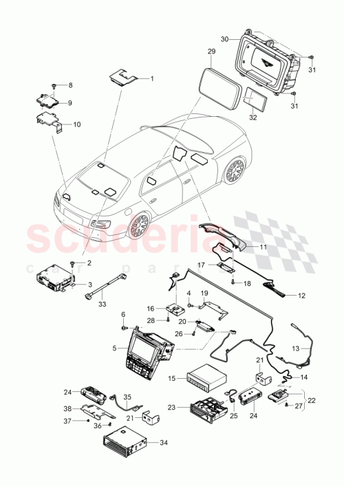 Part Diagram for Bentley 5N0 035 554 K