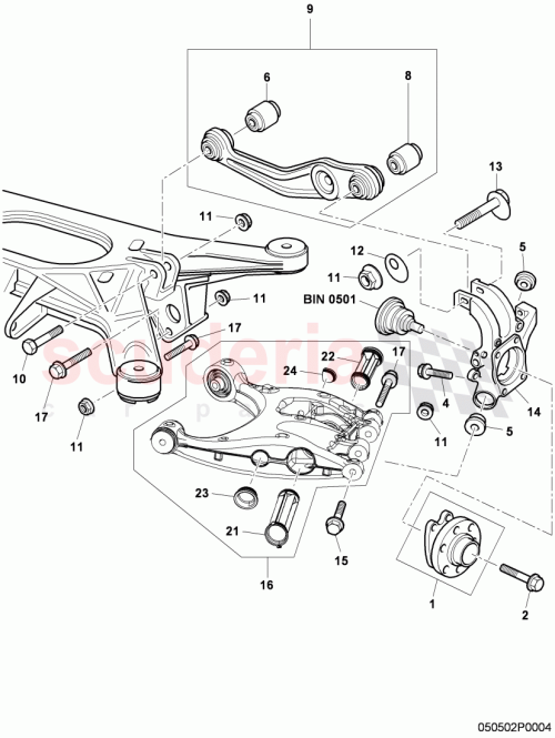 Part Diagram for Bentley 3W7 505 323 C