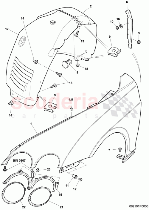 Part Diagram for Bentley 3W5 821 205 D