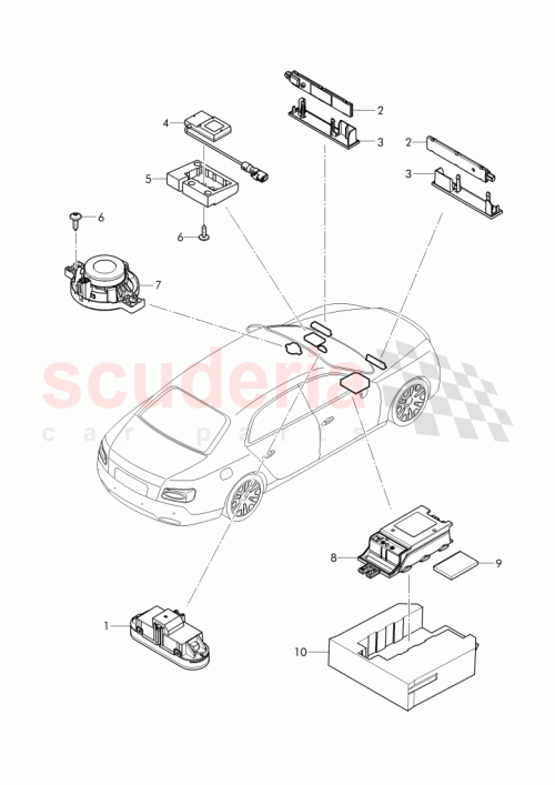 Part Diagram for Bentley 4W0 868 548