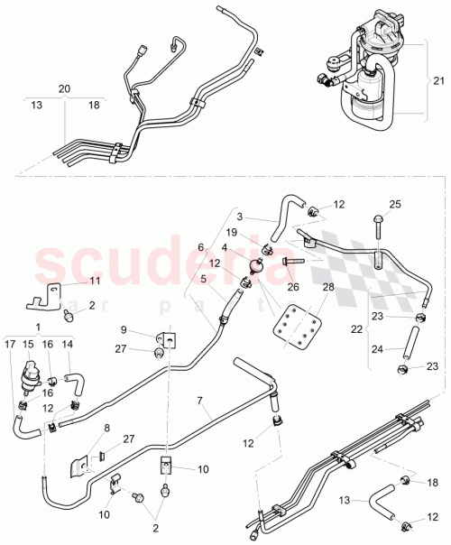 Part Diagram for Bentley 3Z0 201 181