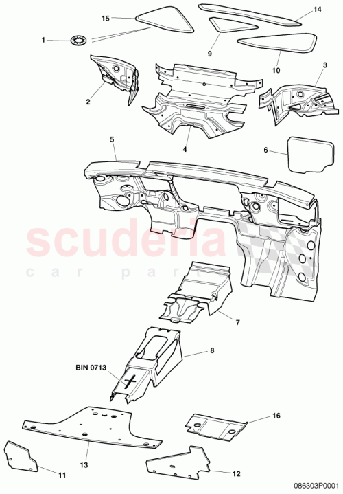 Part Diagram for Bentley 3W8864783B