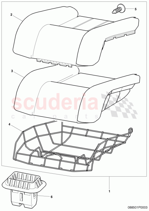 Part Diagram for Bentley 3W3 885 032 E