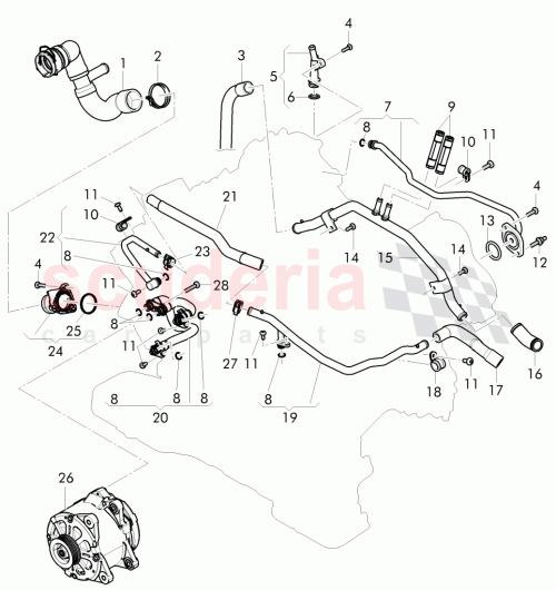 Part Diagram for Bentley 079 121 070 CL
