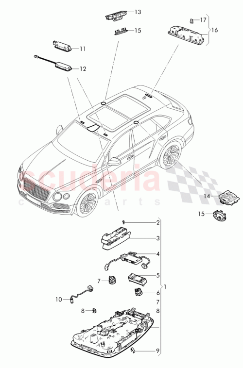 Part Diagram for Bentley 36A 959 719