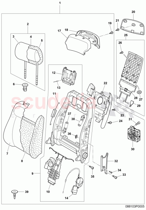 Part Diagram for Bentley 3W5863007D
