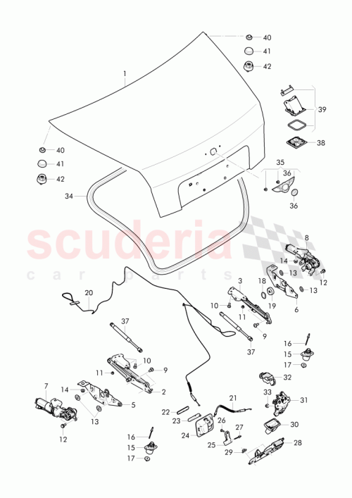 Part Diagram for Bentley 4F5827249A